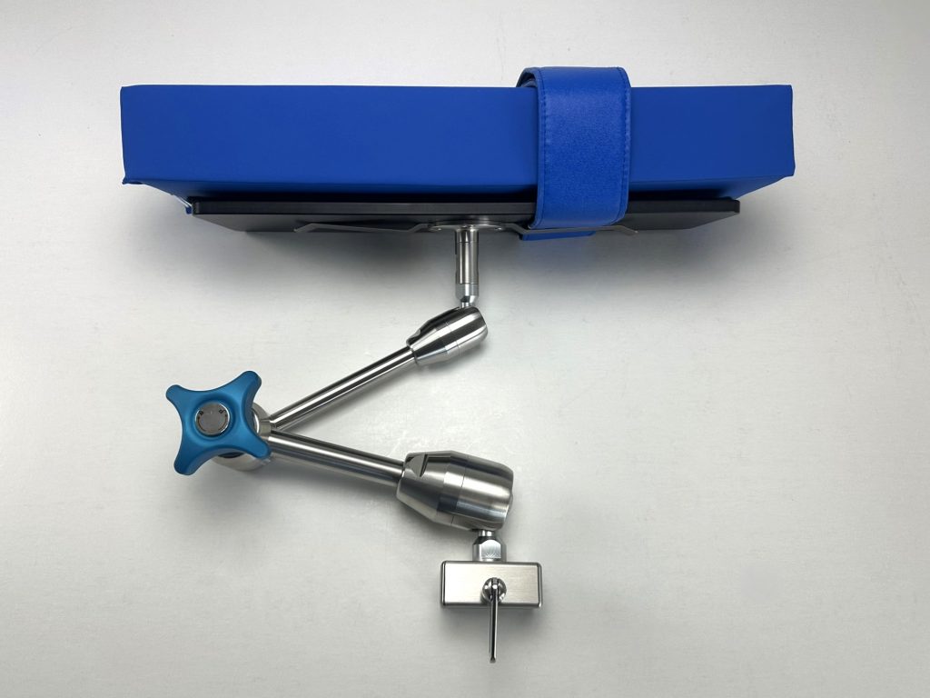 Arm-Lagerung mit Schnellfixierung